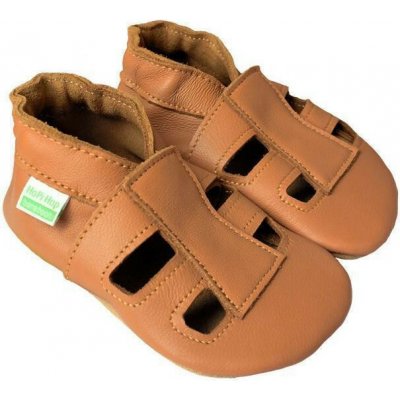 Hopi Hop kožené capáčky sandálky Barefoot koňak – Zboží Mobilmania