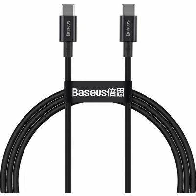 Baseus CATYS-B01 Superior USB Type C - USB Type C Fast Charge / Power Delivery / FCP 100W 5A 20V, 1m, černý – Zboží Mobilmania