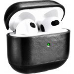 iCarer Leather Vintage natural leather case pro AirPods 3 IAP056-BK – Zboží Živě