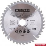 Festa Pilový kotouč s SK plátkem, 210 x 30 mm, 40 zubů, TCT 22332 – Sleviste.cz