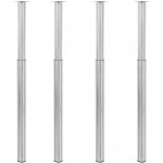 Omaxi 873251 Teleskopické nohy ke stolu 4 ks nerezová ocel 710–1 100 mm – Sleviste.cz