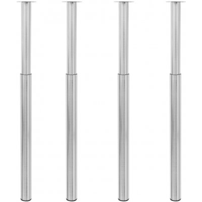 Omaxi 873251 Teleskopické nohy ke stolu 4 ks nerezová ocel 710–1 100 mm – Sleviste.cz