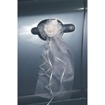 Mašlička dekorační bílá s růžičkou - 2ks - fialová – Zboží Mobilmania