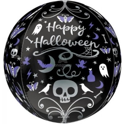 Anagram Foliový balonek koule Orbz Happy Halloween 40 cm – Zboží Dáma