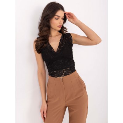 Sublevel Černý krajkový crop d16048w02345a black – Zbozi.Blesk.cz