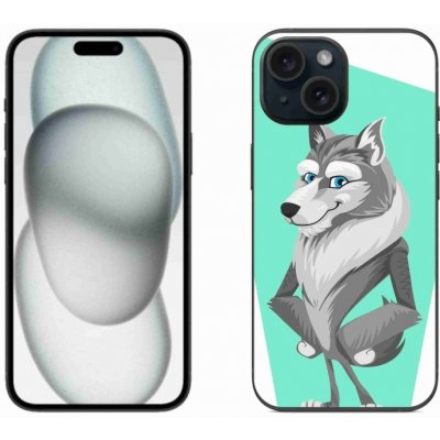 mmCase Gelové iPhone 15 - kreslený vlk – Zboží Mobilmania