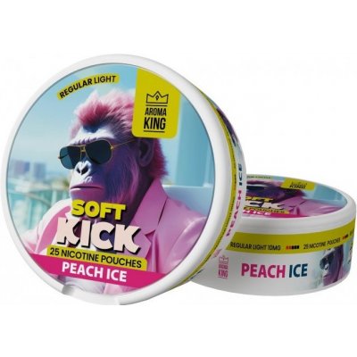 Aroma King Soft Kick peach ice 10 mg/g 25 sáčků – Zbozi.Blesk.cz