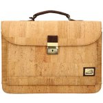 Prestižní portugalská korková pánská aktovka SIMARC přírodní – Sleviste.cz