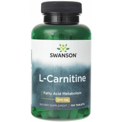 Swanson L-Carnitine 500 100 tablet – Zboží Mobilmania