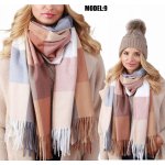 Fashionweek bavlněný teplý šál s třásněmi ZIZI-WZ8 NR MODEL9 – Zboží Dáma