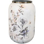 Obal na květináč/váza MOONLIGHT MEADOW kovový bílý 30cm – Sleviste.cz