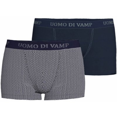 Vamp pánské boxerky set 2 ks BLUE OXFORD M 15881 – Zboží Dáma