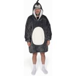 Cozy Noxxiez CH362 Tučňák hřejivá televizní mikinová deka s kapucí pro teenagery a dospělé – Zboží Dáma