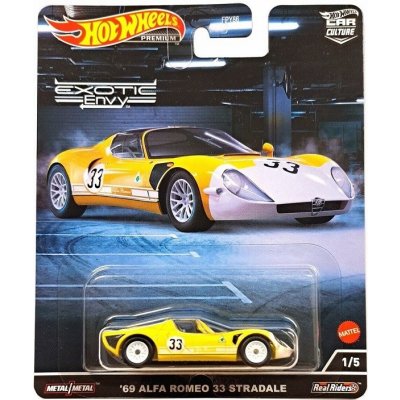 Mattel Hot Wheels Premium 69 Alfa Romeo 33 Stradale – Sleviste.cz