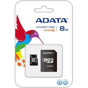 ADATA microSDHC 8 GB Class 4 AUSDH8GCL4-RA1