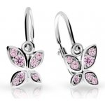 Cutie Jewellery dětské naušnice C2259-B Cz pink – Hledejceny.cz