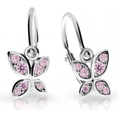 Cutie Jewellery dětské naušnice C2259-B Cz pink