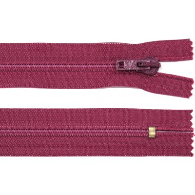 WICO Spirálový zip no.5 nerozepínací 25cm vínový – Hledejceny.cz