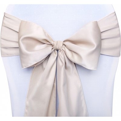 PartyDeco Mašle na židli béžová, 275 cm – Zboží Dáma