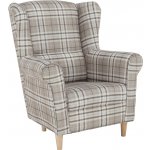 Kondela Charlot látka hnědé káro – Sleviste.cz