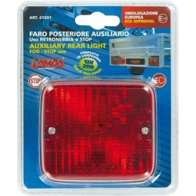 LAMPA (ITALY) Zadní mlhové světlo červené 70x80mm, 41501 – Sleviste.cz