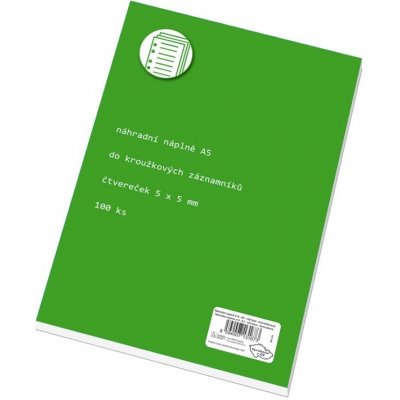 Papírny Brno Náhradní vložka do karis bloku A5 čtvereček – Zboží Dáma