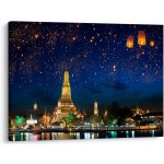 Obraz - Lampióny štěstí, Bangkok, jednodílný 70x50 cm – Hledejceny.cz