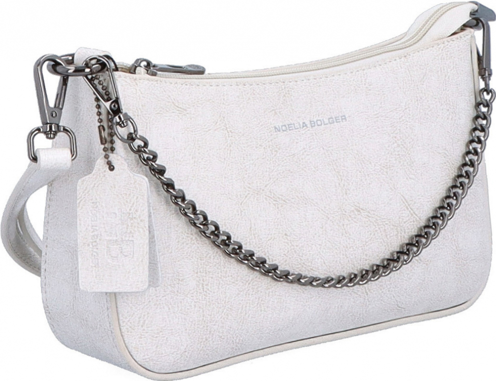 Noelia Bolger kabelka crossbody bílá NB 0084 OW