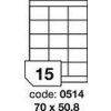 Etiketa Rayfilm R0100.0514A, 70x51 mm, 100 listů A4, 1500 etiket