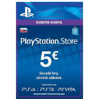 PlayStation dárková karta 5€