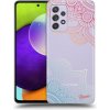 Pouzdro a kryt na mobilní telefon Samsung Picasee silikonové Samsung Galaxy A52 5G Flowers pattern čiré