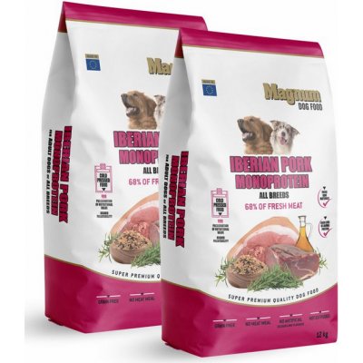 Magnum Iberian Pork & Monoprotein All Breed 2x12kg (Výhodné balení 2ks)