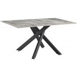 Max-i ZENOS Jídelní stůl světle šedá/černá 160x90 cm