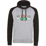 Friends mikina Central Perk Baseball Hoodie Black & Grey – Zboží Mobilmania