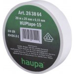 Haupa 263864 Páska izolační PVC 25 mm x 20 m bílá