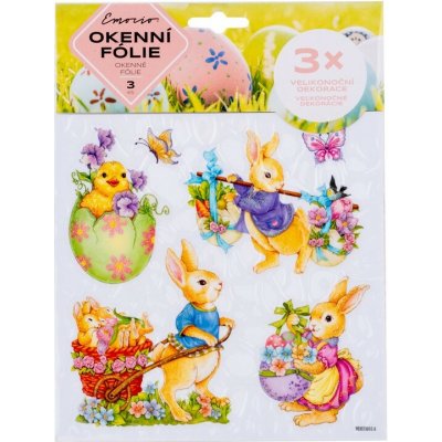 Velikonoční okenní folie 3ks, 240x184mm – Hledejceny.cz