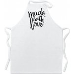 Povidlo.cz Zástěra Made with love Bílá – Hledejceny.cz