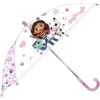 Gabby's Dollhouse deštník transparentní – Zboží Dáma