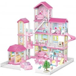 iMex Toys XXL domeček Dream Villa s výtahem osvětlením a doplňky 556-24