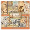 Scrapbooking set Stamperia Sada oboustranných papírů 20x20cm Savana (10ks)