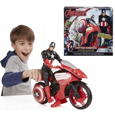 Hasbro Avengers Kapitán Amerika + motorka Defender Cycle – Zbozi.Blesk.cz