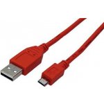 Goobay 43700 USB 2.0 , USB A(M) - microUSB B(M), 1m, červený – Hledejceny.cz