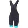 Cyklistické kraťasy Cycology BIB dámské black/aqua