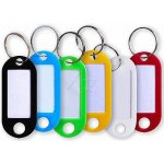 Přívěsek na klíče Office jmenovky 5 x 2 cm s popisným štítkem mix barev 20 ks – Hledejceny.cz