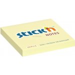 Samolepicí bloček Stick'n by HOPAX, 76 x 76 mm, 100 lístků, žlutý – Hledejceny.cz
