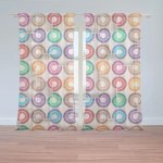 Sablio Záclony Barevné spirály: 2ks 150x250cm – Hledejceny.cz