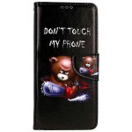 Pouzdro TopQ Xiaomi Redmi Note 12 Pro+ 5G knížkové Don't Touch méďa – Zboží Mobilmania