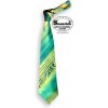 Kravata Soonrich kravata zelená vzorovaná kvz030