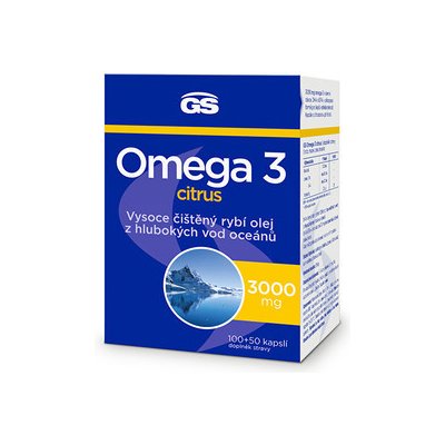GreenSwan GS Omega 3 citrus 100 + 50 kapslí – Hledejceny.cz