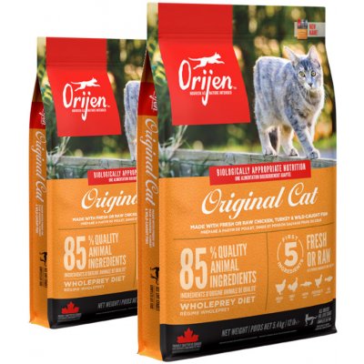 Orijen Original Cat 2 x 5,4 kg – Hledejceny.cz